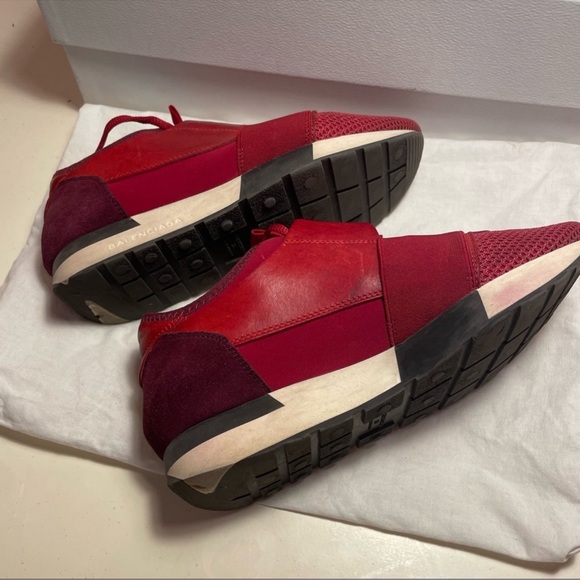 Balenciaga Red Race Runners - Picture 2 of 9